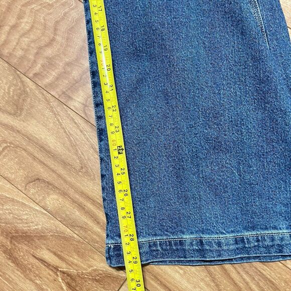 High Rise Carpenter Classic Denim Jeans Size 16 Regular Blue Country Farm Work - Picture 8 of 8